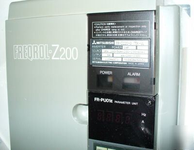 Mitsubishi fregrol Z200 1HP inverter (fr-Z220-0.75K-ul)