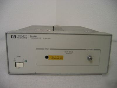 Hp agilent 8449A preamplifier with 22 ghz bandwidth